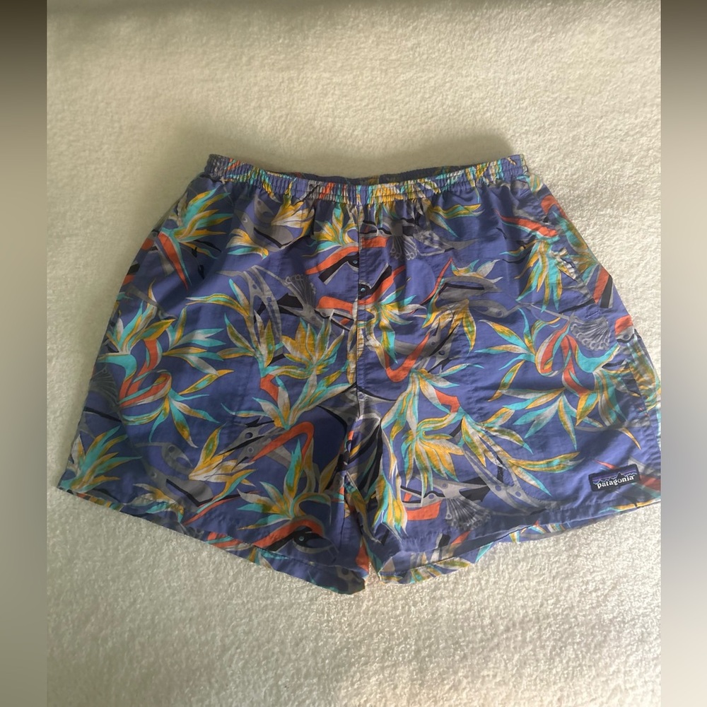 Patagonia Baggies Birds Of Paradise Swim Trunks Lined Size L